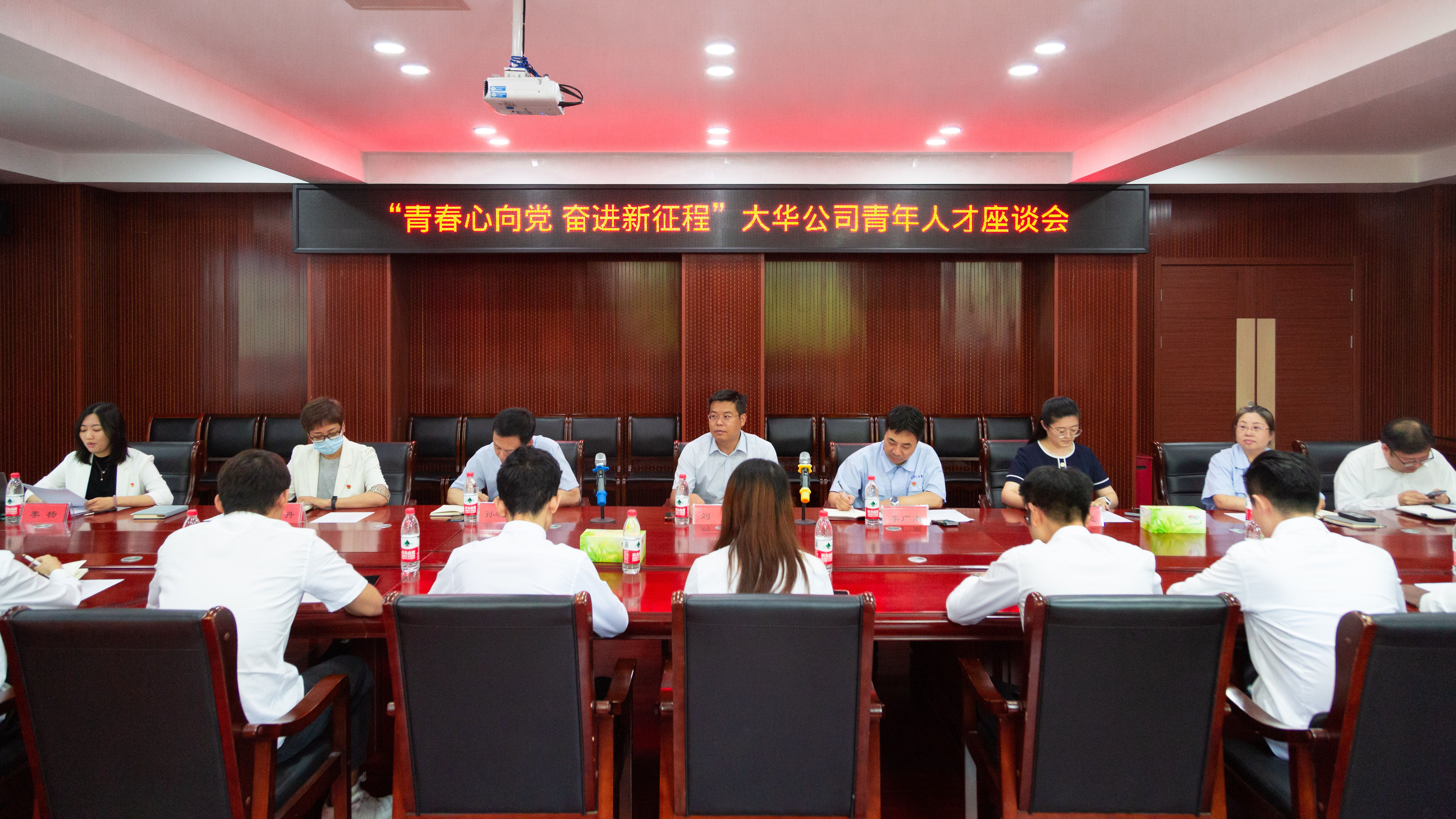 大華公司組織召開“青春心向黨 奮進新征程”青年人才座談會